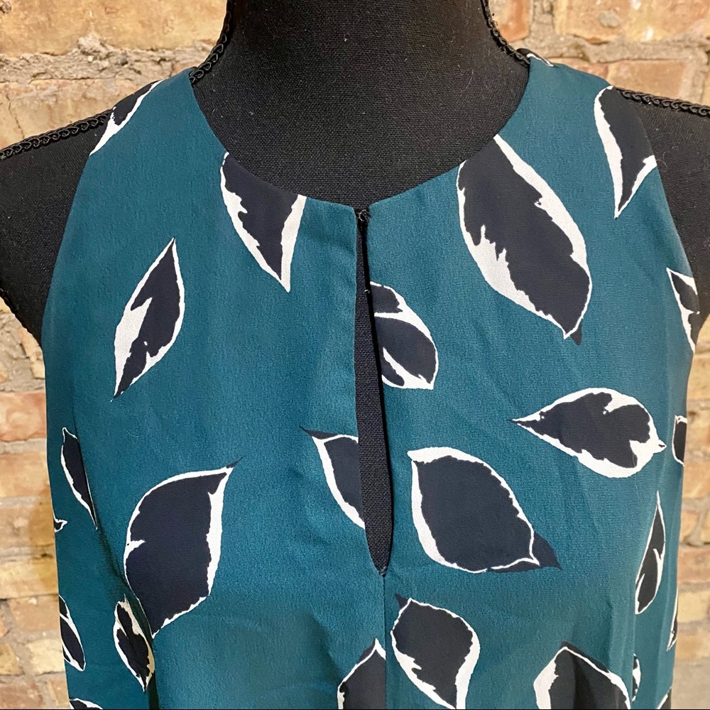 LOFT Loose Fitting Keyhole T-Back Tank in Teal - Picture 3 of 5